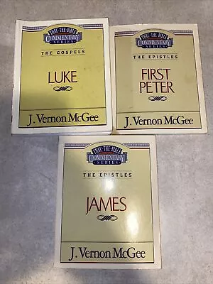 Thru The Bible Ser Set: Luke First Peter James By J. Vernon McGee • $12
