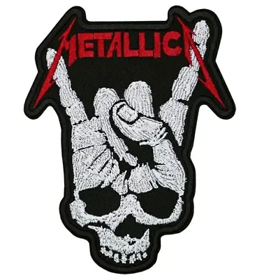 Metallica Skull Horns Patch | American Heavy Thrash Metal Hard Rock Band Logo • $6.99