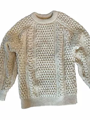 Bonner Ireland Vintage Wool Cable Knit Sweater Mens Small  Fisherman Excellent! • $39.98