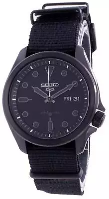 Seiko 5 Sports Black Dial Nylon Strap Automatic Analog SRPE69K1 100M Mens Watch • $215.90