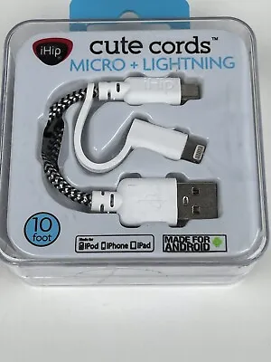 IHip USB Micro InterChangeable Cord 10 Feet For IPod IPhone IPad Or Android • $6.78