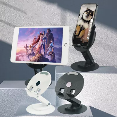 360° Moblie Phone Stand Adjustable Rotatable Base Foldable Ipad Cradle Holder • £4.49