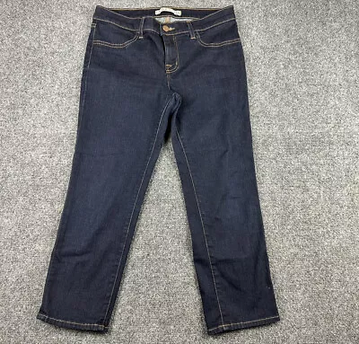 J Brand  Women’s Jeans Starless Cropped Sz 30X21 Dark Blue 90030216 Stretch • $19.99