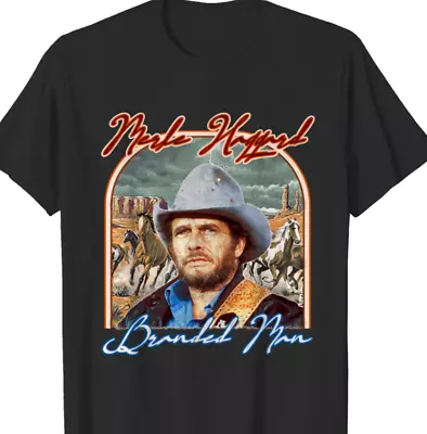 Merle Haggard Shiort Retro Branded Man Tribute T-Shirt All Sizes S-5Xl • $17.99