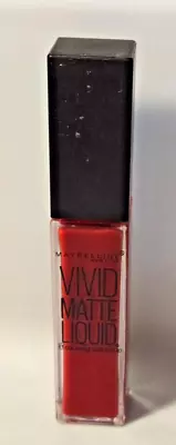 Maybelline Color Sensational Vivid Matte Liquid Lipstick - Rebel Red - New • $5.49