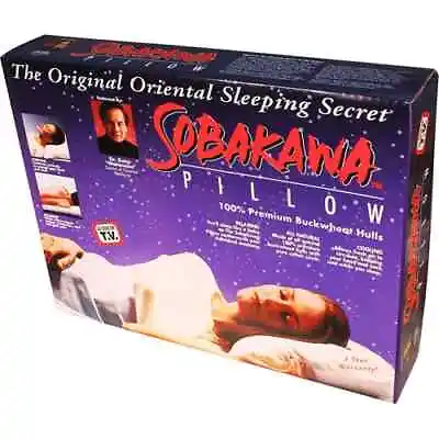 Sobakawa Buckwheat Hull Pillow Queen Size Therapeutic Comfort Cotton White New • $52.95