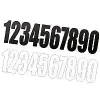 RACE NUMBERS 9 BLACK OR WHITE 4 INCH NUMBERS Decals  Stickers Numbers • £2.99