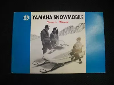 Vintage Snowmobile Yamaha SL 338 & SL 396 Owners Operators Manual NEW OEM • $22.99