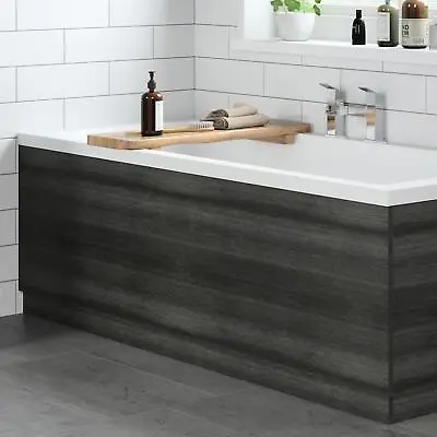 Modern Bathroom 1700mm Front Side Bath Panel 16mm MFC Charcoal Grey Easy Cut • £58.47