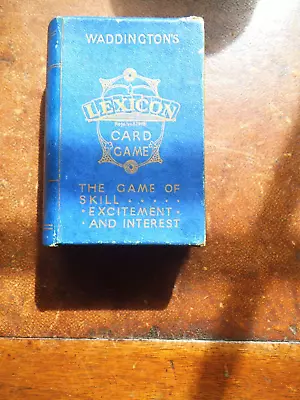 Vintage Waddington's Lexicon Card Game With Booklets • £5