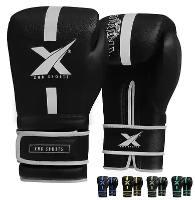 Xn8 Boxing Gloves Sparing Punching MMA Kickboxing Training Fight Supra Leather U • £13.99