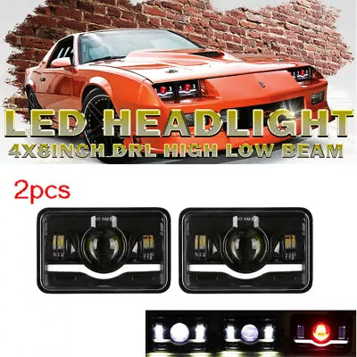 2pc 4x6  LED Headlight Sealed Beam Hi/Lo For Chevy Blazer S10 Kodiak GMC Sonoma • $49.98