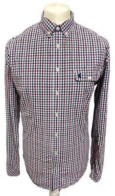 TOM JOULES Hewney Large Shirt Slim Fit Multi Colour Check Long Sleeved Mens Mint • $24.89