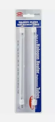 £8.95 • Buy Halogen Heater Replacement Tubes 400W 2 Pack 185 Or 215mm Fire Bar Element Lamp 