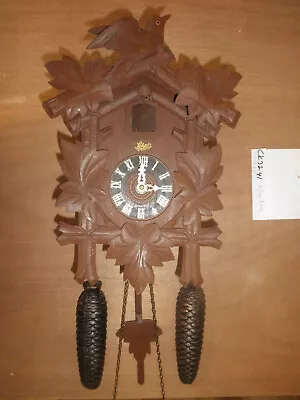 German Black Forest Made Schatz Linden Wood  8 Day Cuckoo Clock CK3241 • $209.95