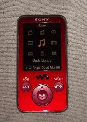 Sony Walkman NWZ-E438F (8GB) Digital Media MP3 Player Red. Works Great. • $38.95