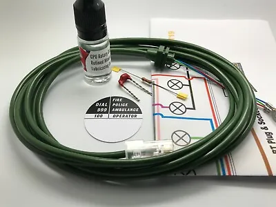 Gpo 706 & 746 Series Telephone Conversion Kit & 2.3m Green Line Cable • £8.45