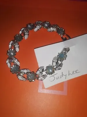 $14.50 • Buy Vintage Judy Lee Bracelet Blue Cabochons