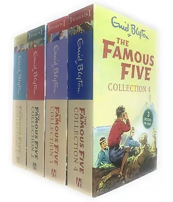 £15.90 • Buy The Famous Five 4 Book 12 Story Collection By Enid Blyton - GIFT