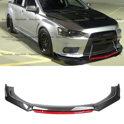 For Mitsubishi Eclipse Front Bumper Lip Spoiler Splitter Carbon Fiber Red • $66.50