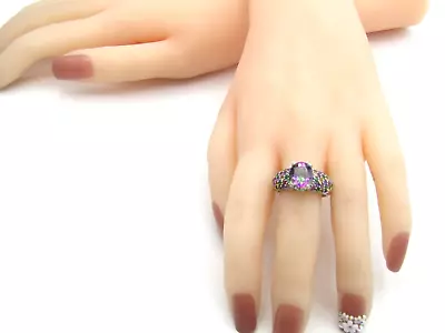 KH KIT HEATH 11x8mm MYSTIC TOPAZ RING Sterling Silver 925 Size 9 NWT RG24 • $54.59