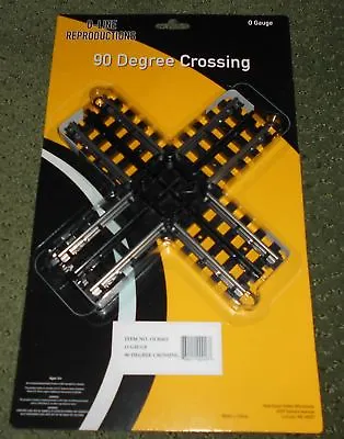 K-line O-Line Reproduction O Gauge Super Snap 90 Degree Crossover Section Mint • $6.95