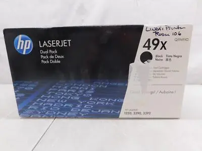 Q5949x Hp 49x Laserjet 1320 Toner Cartridge Black New Distressed Dual Pack • $89.99