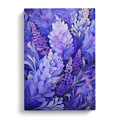 Lavender Flower Orphism No.2 Canvas Wall Art Print Framed Picture Home Decor • £24.95