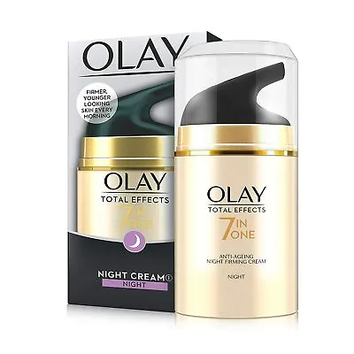 Olay Total Effects 7 In 1 Anti Ageing Night Firming Cream 50 Gm - F/Ship • $46.62
