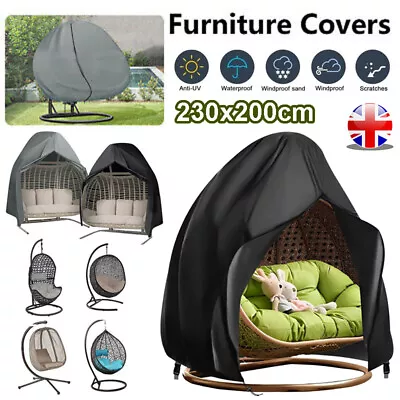 Egg Chair Cover Waterproof Heavy Duty Hanging Egg Chair Cover Garden Outdoor • £15.10