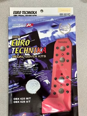 OBX Euro Technika Pedal Cover Kit New Easy Installation Manual Red • $20