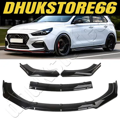 Universal Glossy Car Front Bumper Protector Lip Body Spoiler Splitter Kits DS • $57.95