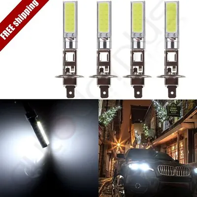 4x  H1 LED Headlight High &Low Beam Light SMD Bulbs Vehicle Lamp 100W White • $11.99