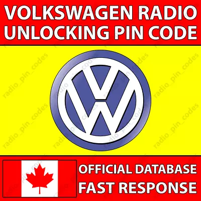 ✅vw Radio Code Rns 315 510 Rcd 300 500 510 Mfd Navigation Beetle Jetta Tiguan✅ • $5.85