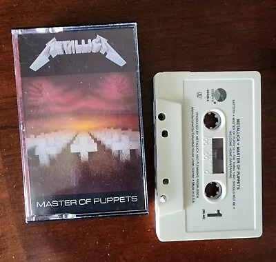 Metallica - Master Of Puppets 1986 Cassette Tape - Tested - Metal • $25.99