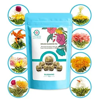 $19.52 • Buy TETWIN Blooming Tea Flowers 8 Varieties Tea Bombs Hand Tied Natural White Tea...