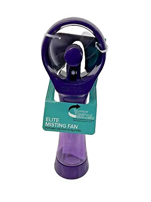 O2COOL Elite Misting Battery Operated Portable Cooling Fan Purple NEW No Battery • $10.97