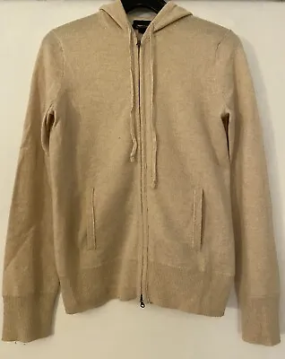 J. Crew Collection Italian Cashmere Zip Front Hoodie Sweater Small • $55