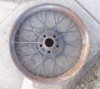 1926 1927 Model T Ford 21  Inch WIRE SPOKE WHEEL Original 5 Lug #5 • $175