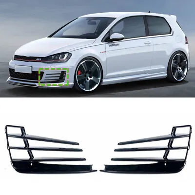 For VW Golf MK7 GTI 2014-2017 2x Front Fog Light Grille Lower Bumper Grill Cover • $58.85