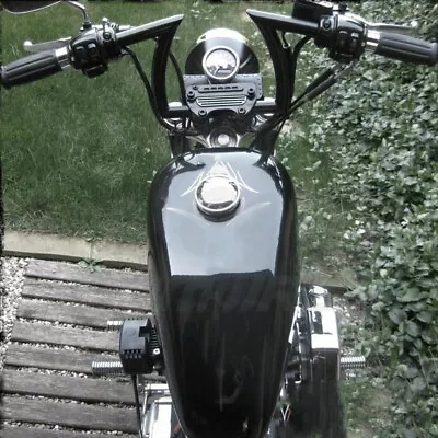 $49.20 • Buy Universal 1  Drag Bar Handlebars Z-Bars For Harley Sportster Dyna Bobber HONDA