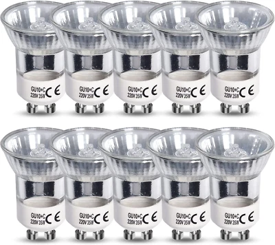 £16.08 • Buy DoRight Mini GU10 Halogen Bulbs 35W Dimmable, MR11 GU10 Halogen Spotlight Bulbs