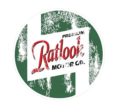 Distressed Aged Retro Ratlook Motor Oil Euro Rat Style Vinyl Car Sticker Decal • $14.42