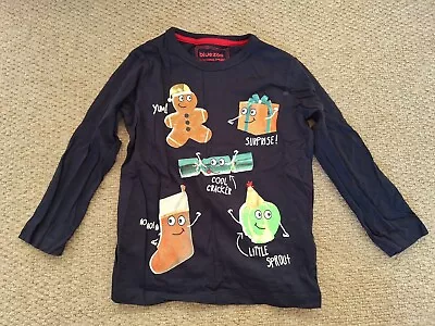 Bluezoo Long Sleeve Christmas T-shirt Age 3-4 • £1.29