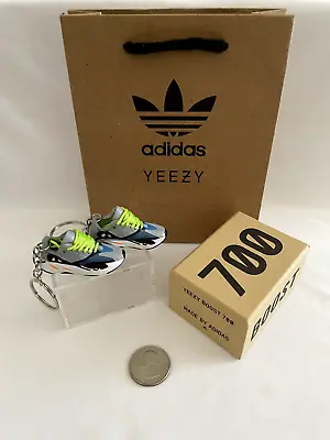 $29.99 • Buy KEYCHAINS Sneakers Adidas Yeezy Wave Runner Gift Set KEYCHAINS With Acrylic Case