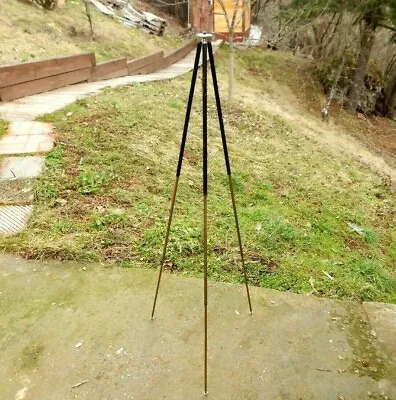 Vintage Solid Brass Adjustable Tripod Military Survey Device Up To 44 In Goerz • $122