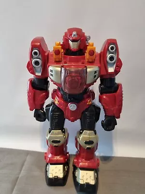 Mars Turbotron Red Walking Robot 12in Tall - 2008 Happy Kid Toy Group • £10