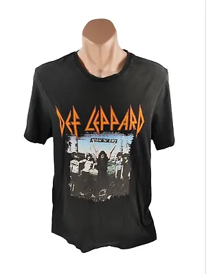 Def Leppard High N Dry T-Shirt Men's Size L Black Band Rock Tour • $12.95