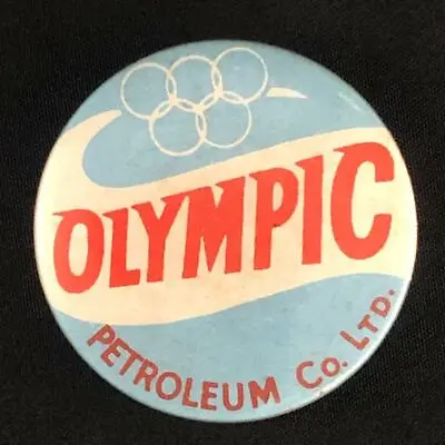 £38 • Buy Olympic Petrol Motor Oil Gas Lapel Pin Button Badge Olympic Petroleum Co Ltd