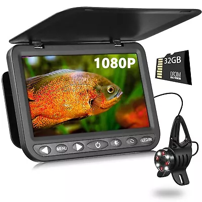 7'' Underwater Fishing Camera W/DVR- [Upgrade HD 1080P] Ice Fishing Camera Un... • $444.49